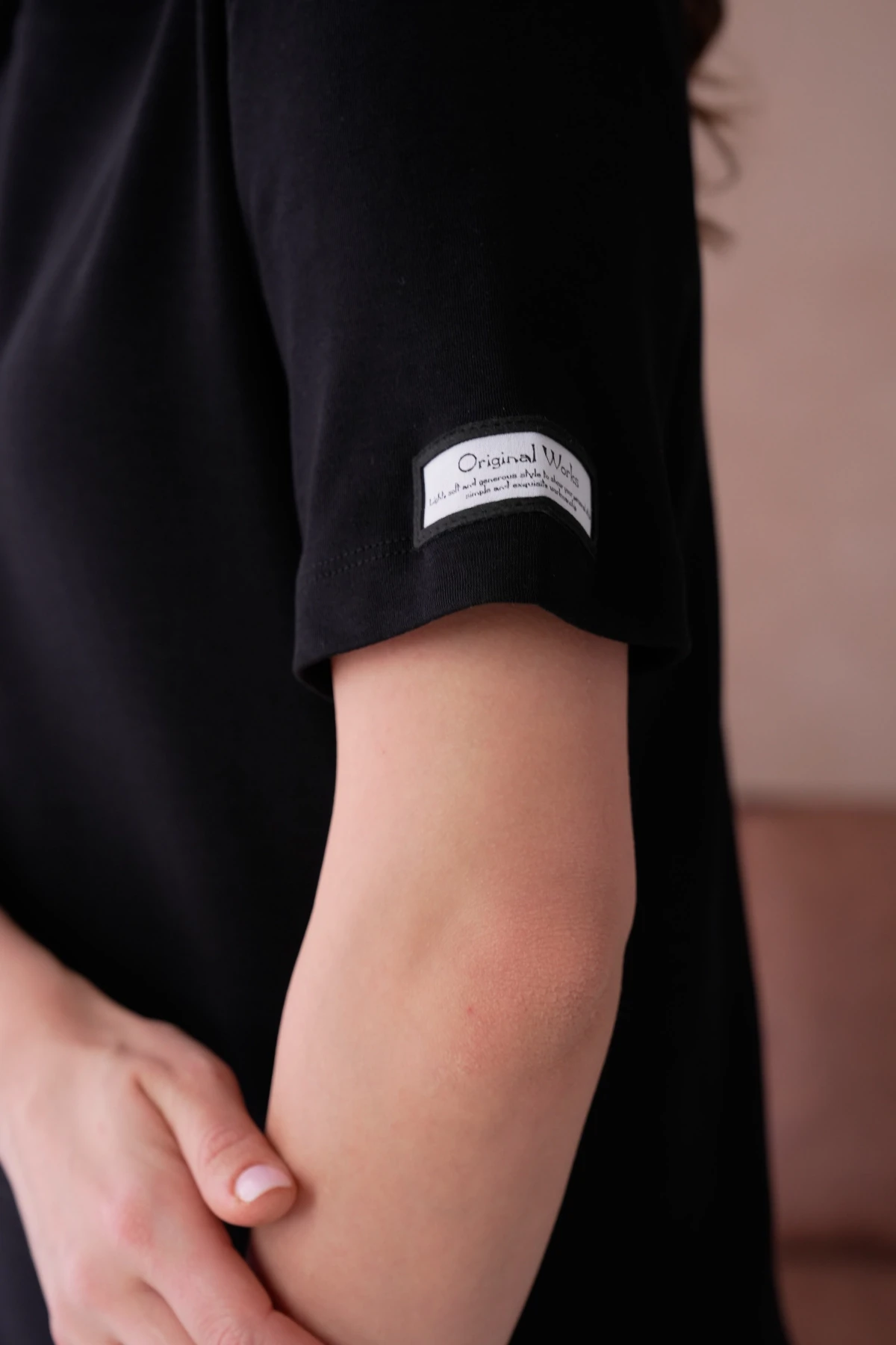 Bisiklet Yaka Yırtmaçlı Salaş Basic Penye Elbise