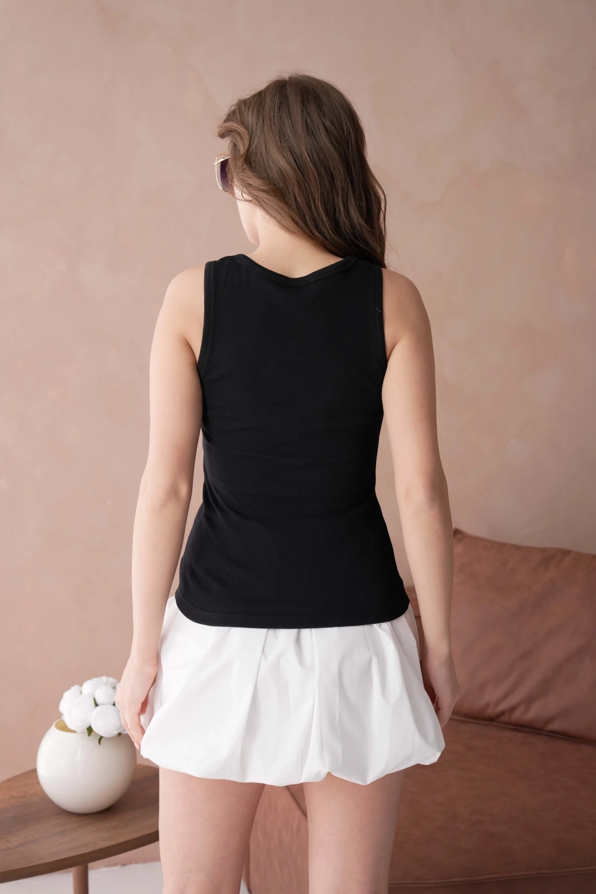 Yakası Patlı Fitilli Slim Basic Atlet