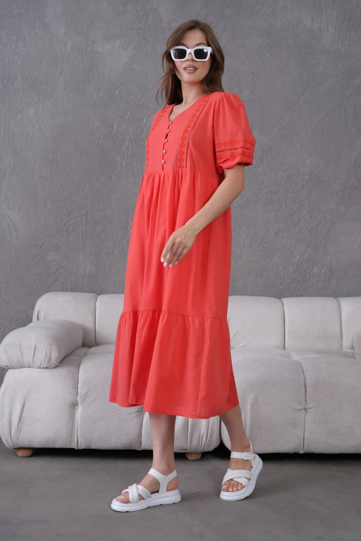 Astarlı Yazlık Rahat Elbise