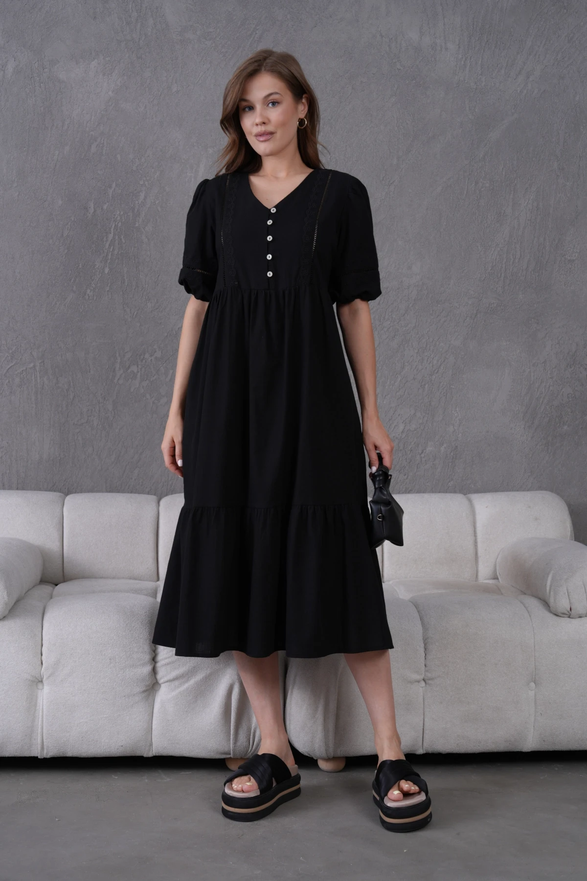 Astarlı Yazlık Rahat Elbise