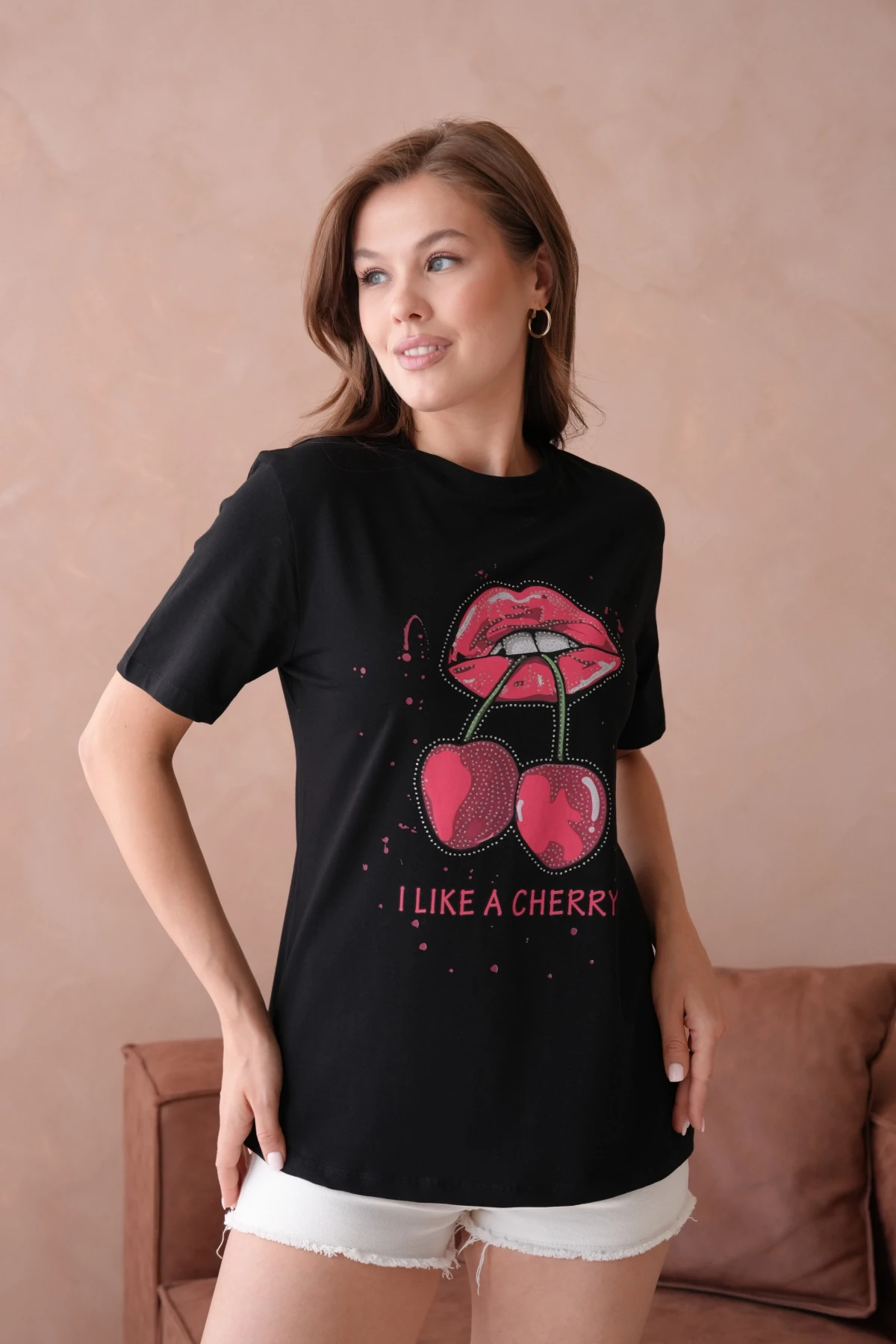 Baskılı Kısa Kol Basic T-Shirt