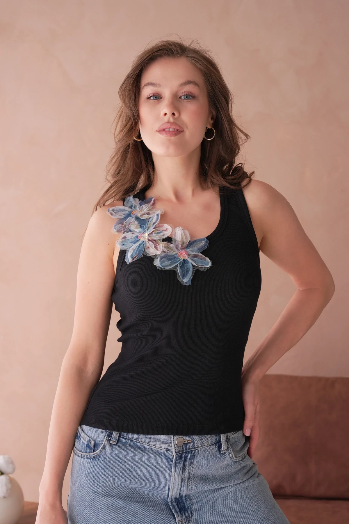 Aplikeli Slim Fit Basic Atlet