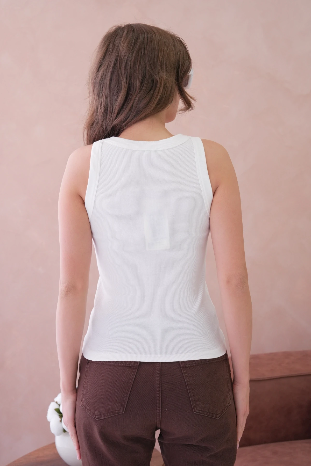 Önü Taş İşlemeli Slim Fit Basic Atlet