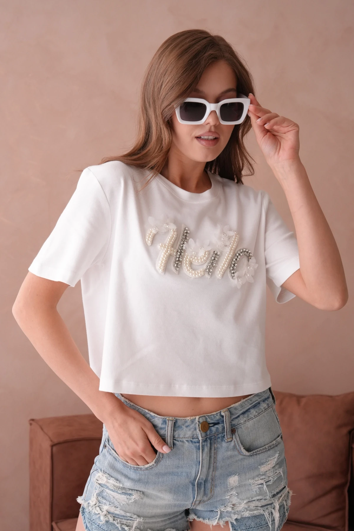 Yazlık Crop Basic T-Shirt