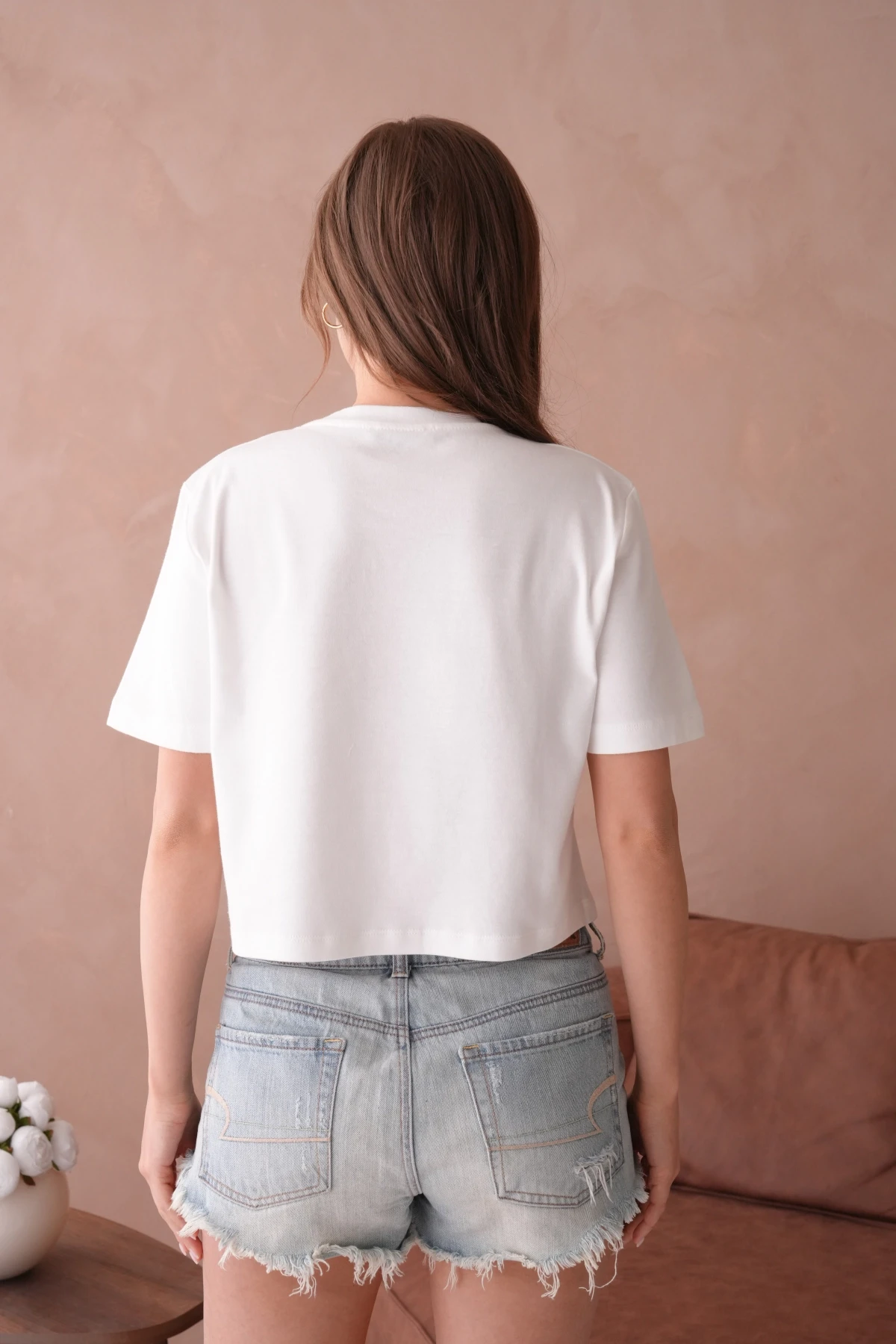 Yazlık Crop Basic T-Shirt