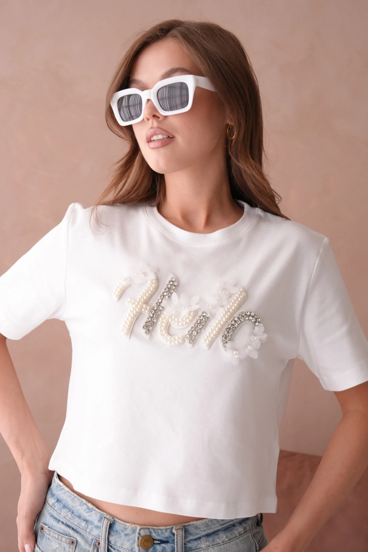 Yazlık Crop Basic T-Shirt