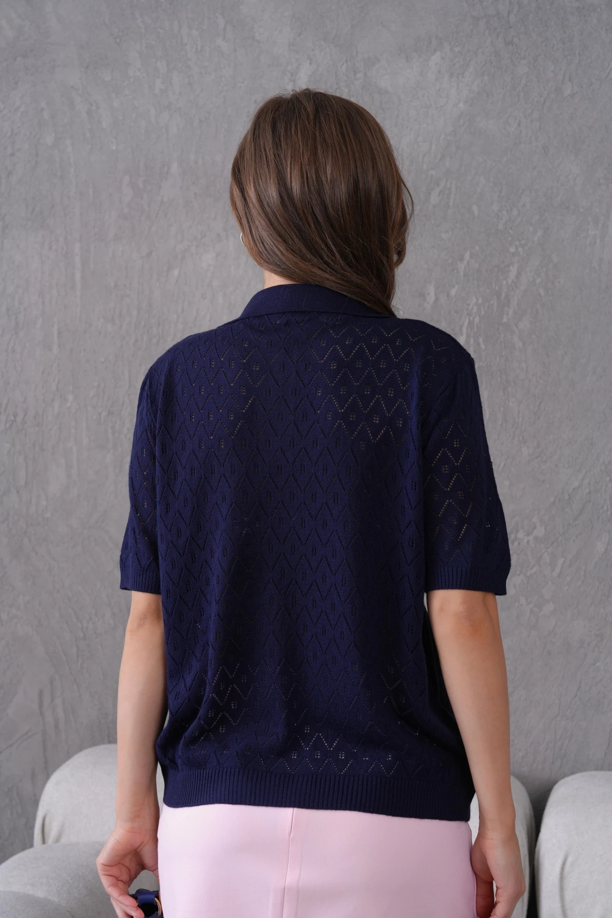 Polo Yaka Kısa Kol Salaş Yazlık T-Shirt