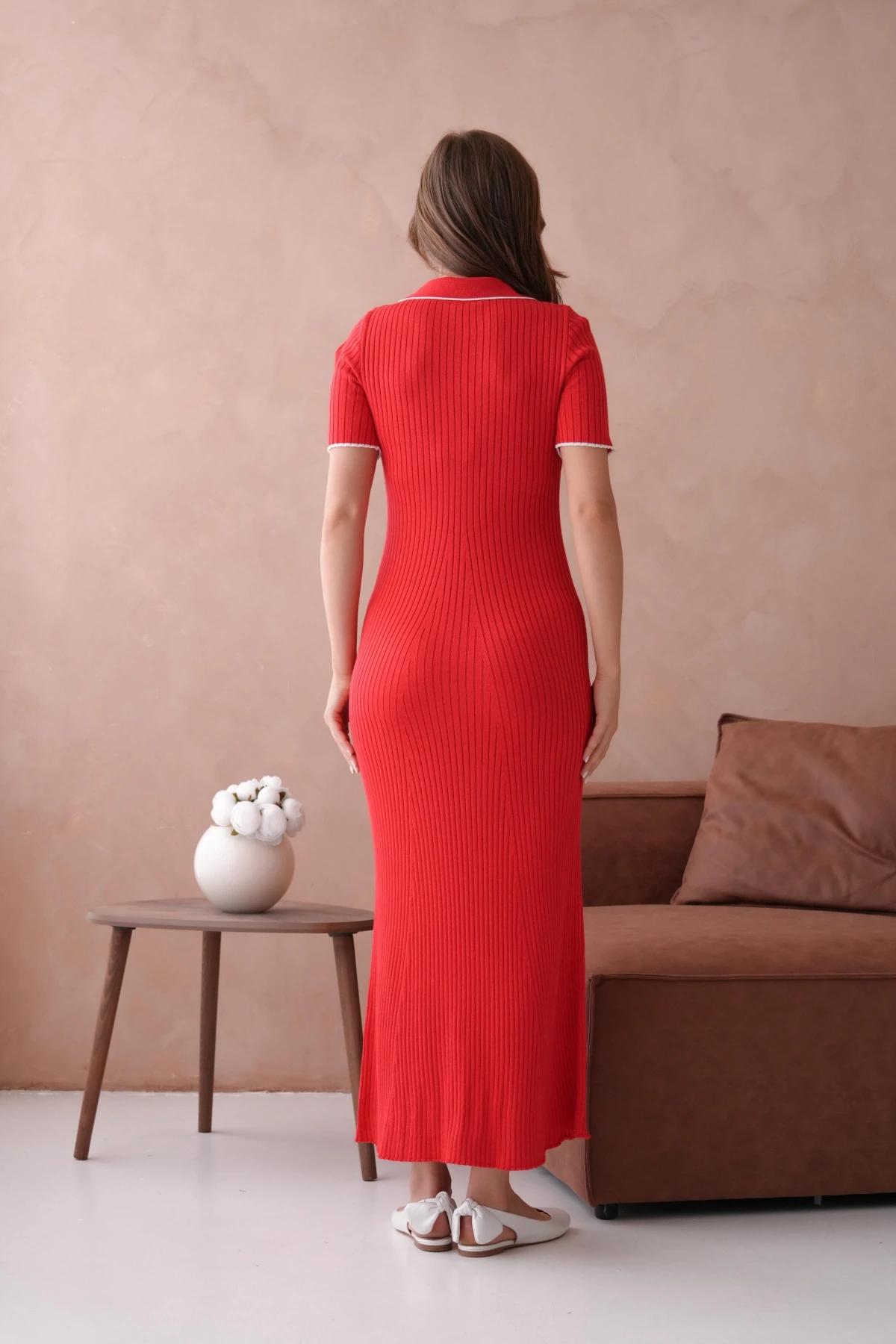 Yazlık Uzun Triko Elbise