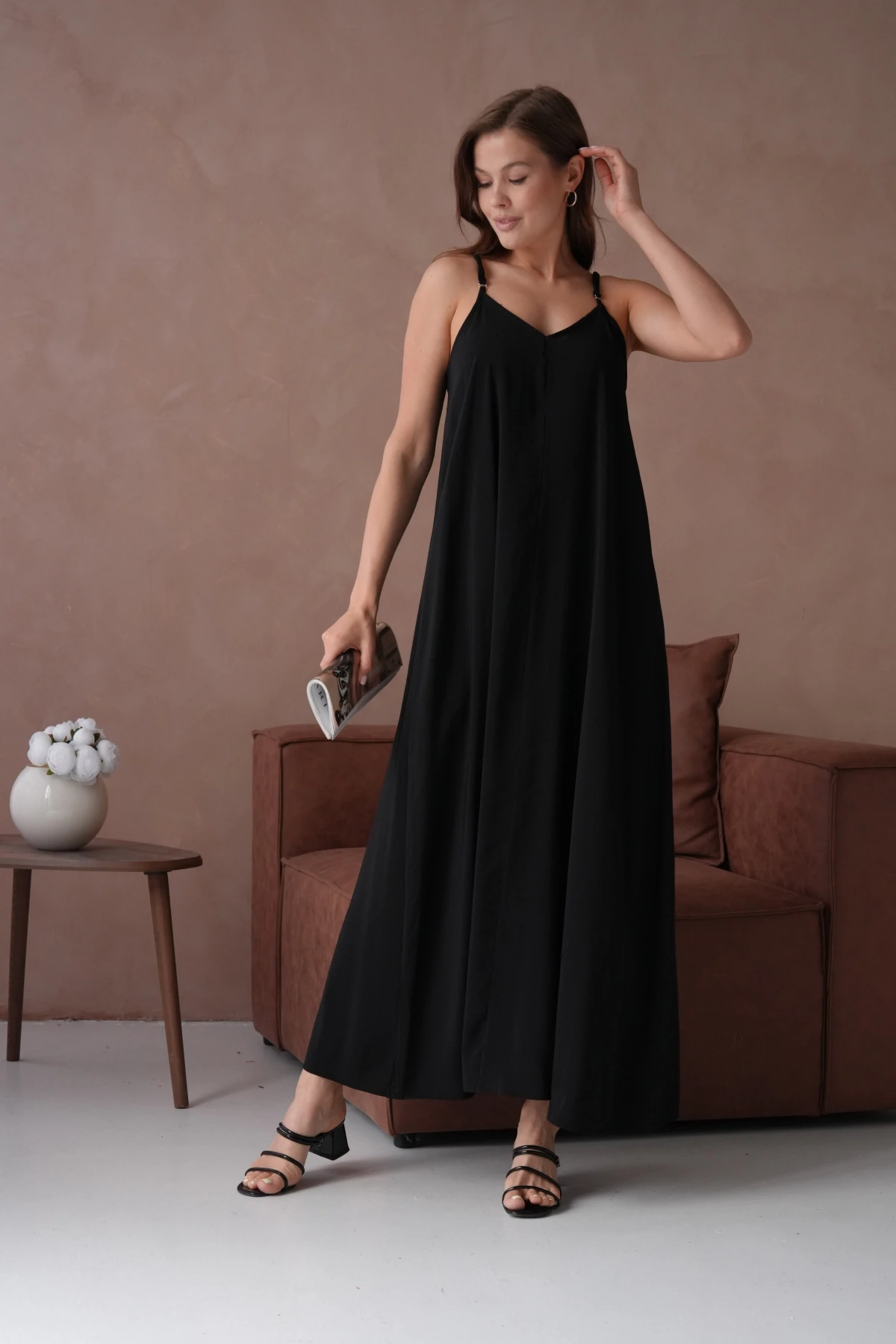 Siyah Yazlık Elbise