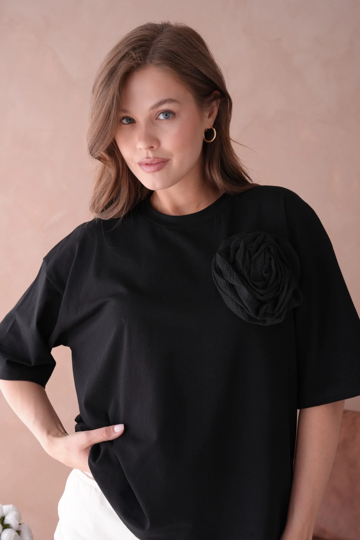 Siyah Kısa Kol Basic T-Shirt