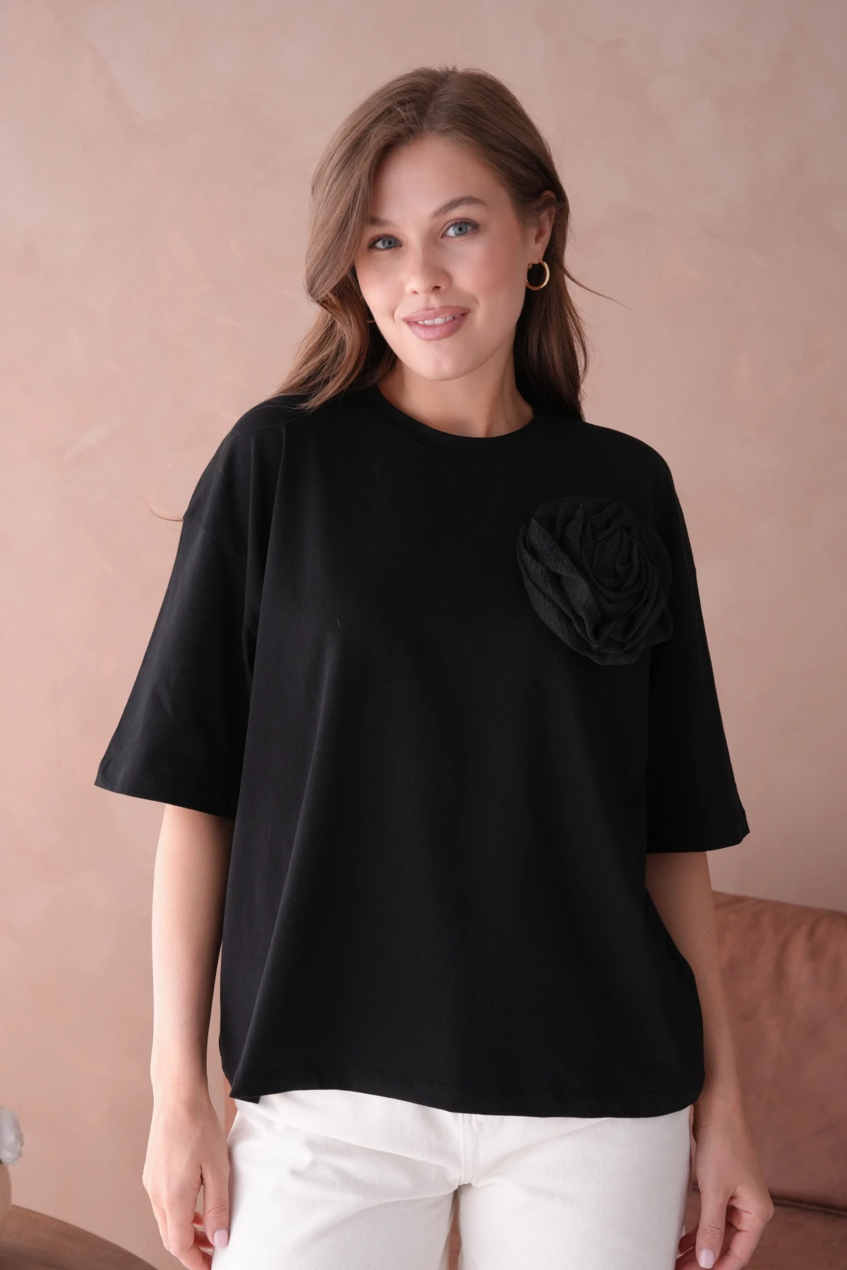 Siyah Kısa Kol Basic T-Shirt