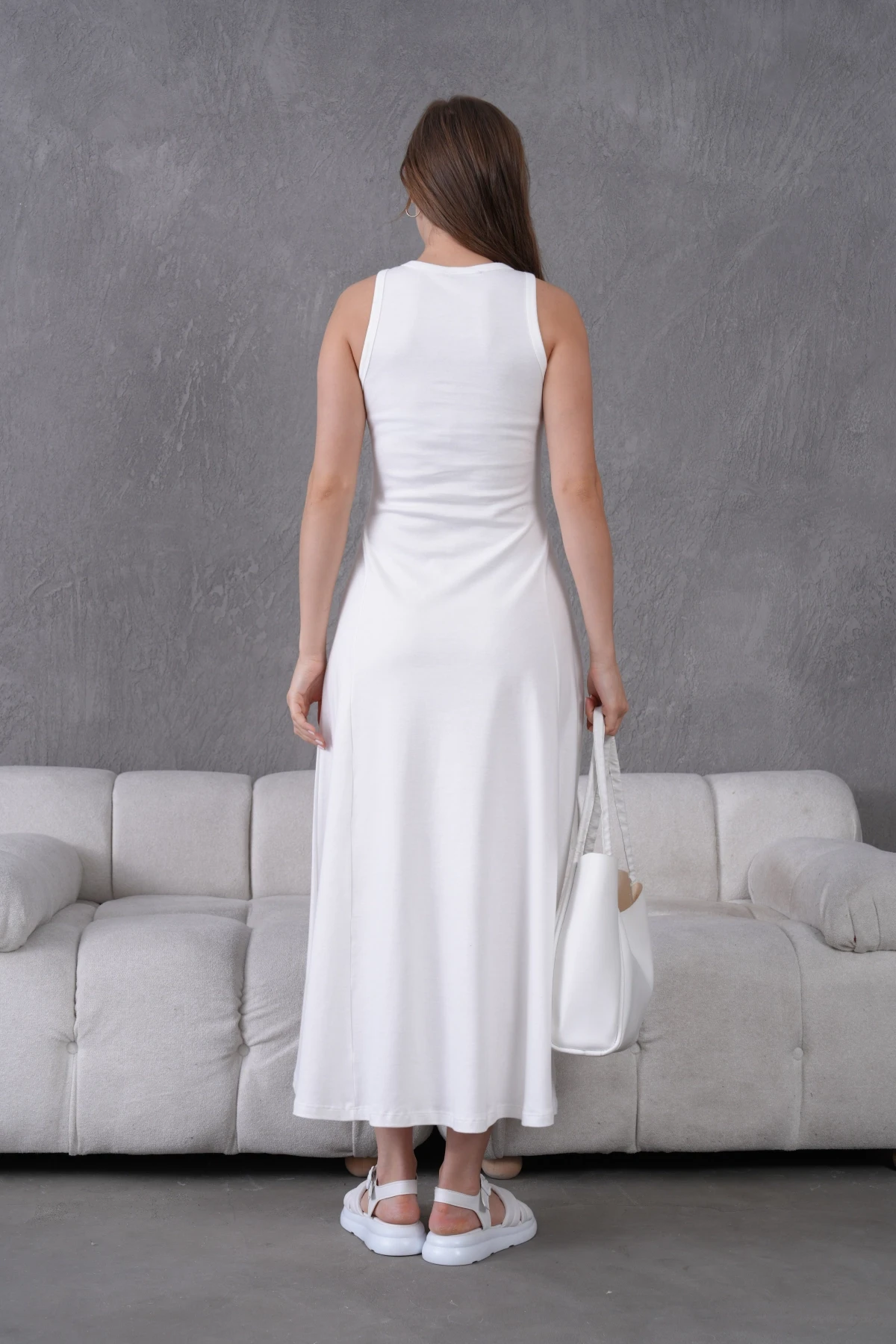 Kolsuz Yazlık Örme Elbise