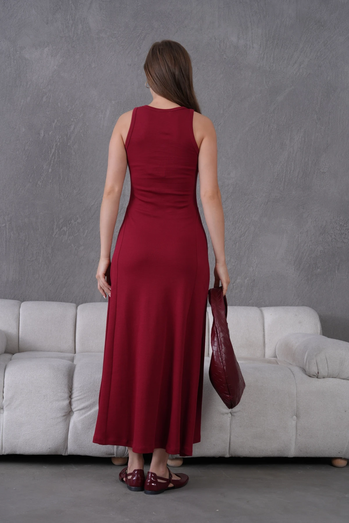 Kolsuz Yazlık Örme Elbise