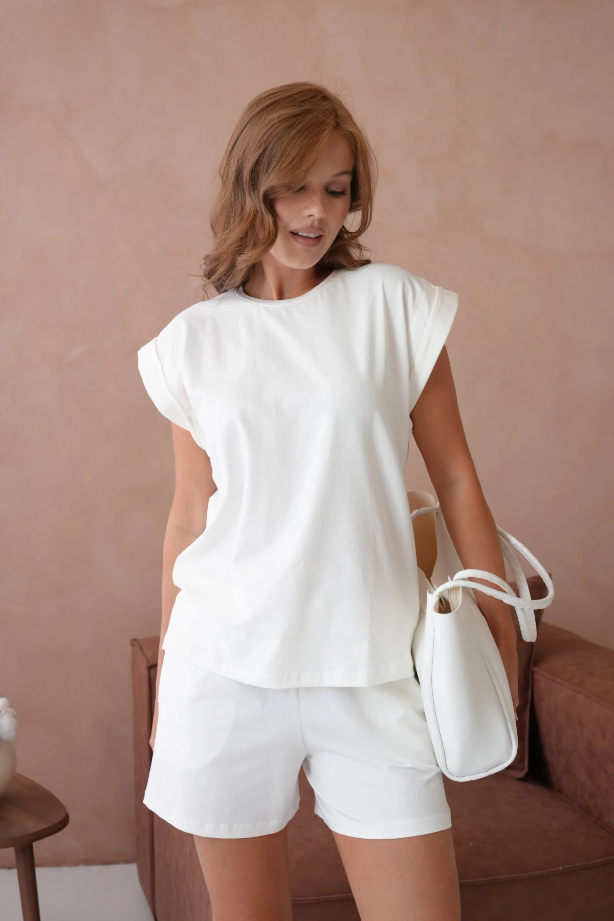 T-Shirt Şort Penye İkili Takım