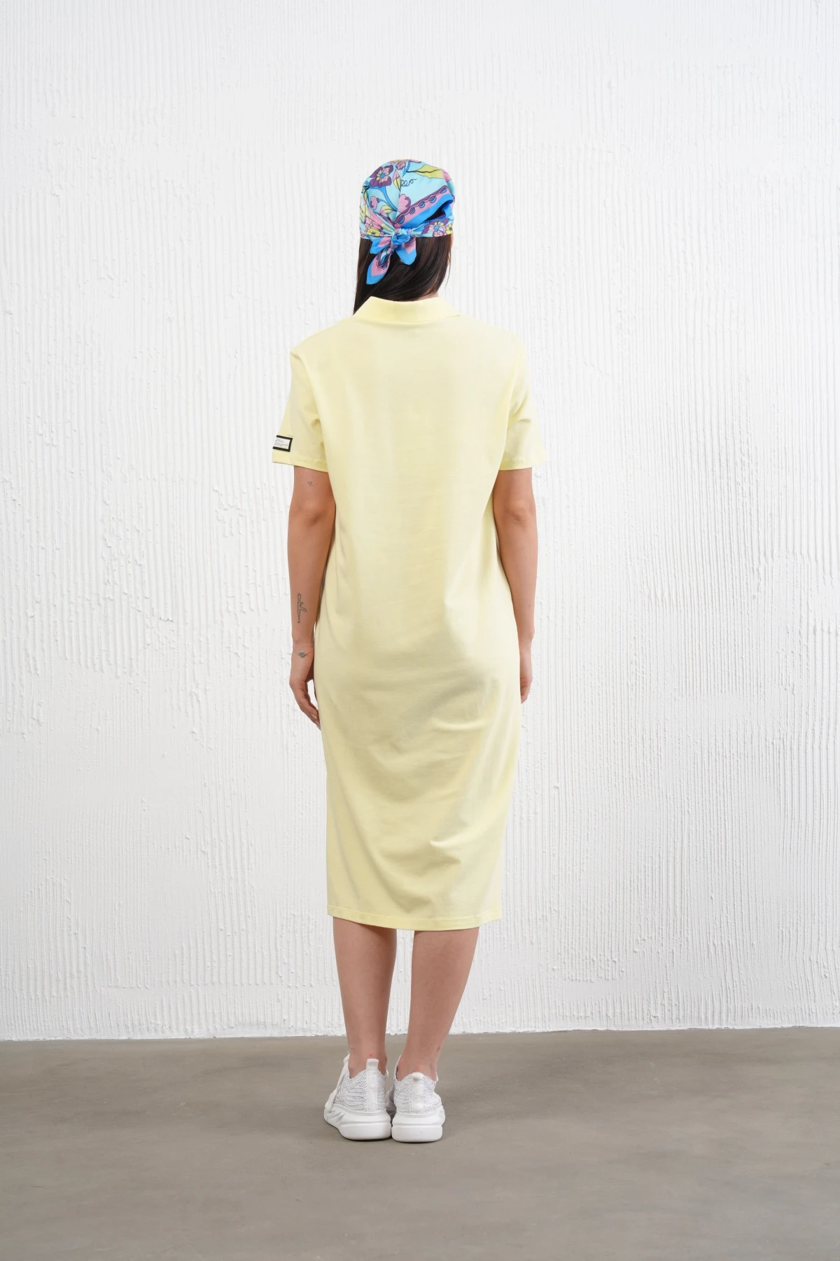 Yırtmaçlı Penye Elbise