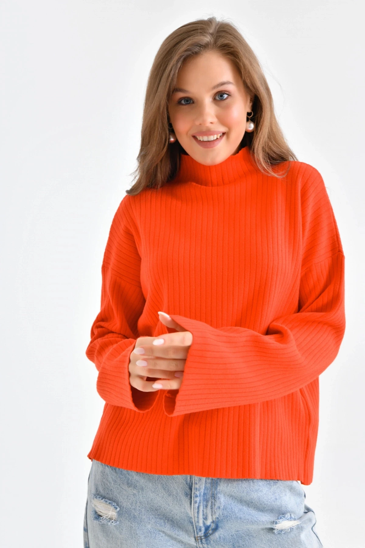 Uzun Kollu Dik Yaka Kazak