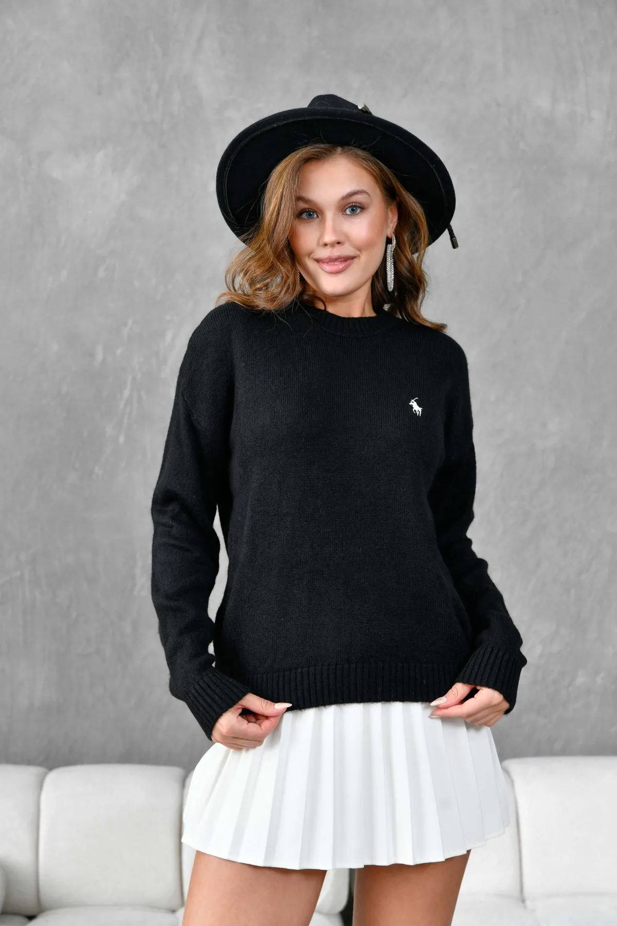 Kadı Bisiklet Yaka Yumuşak Dokulu Triko Kazak