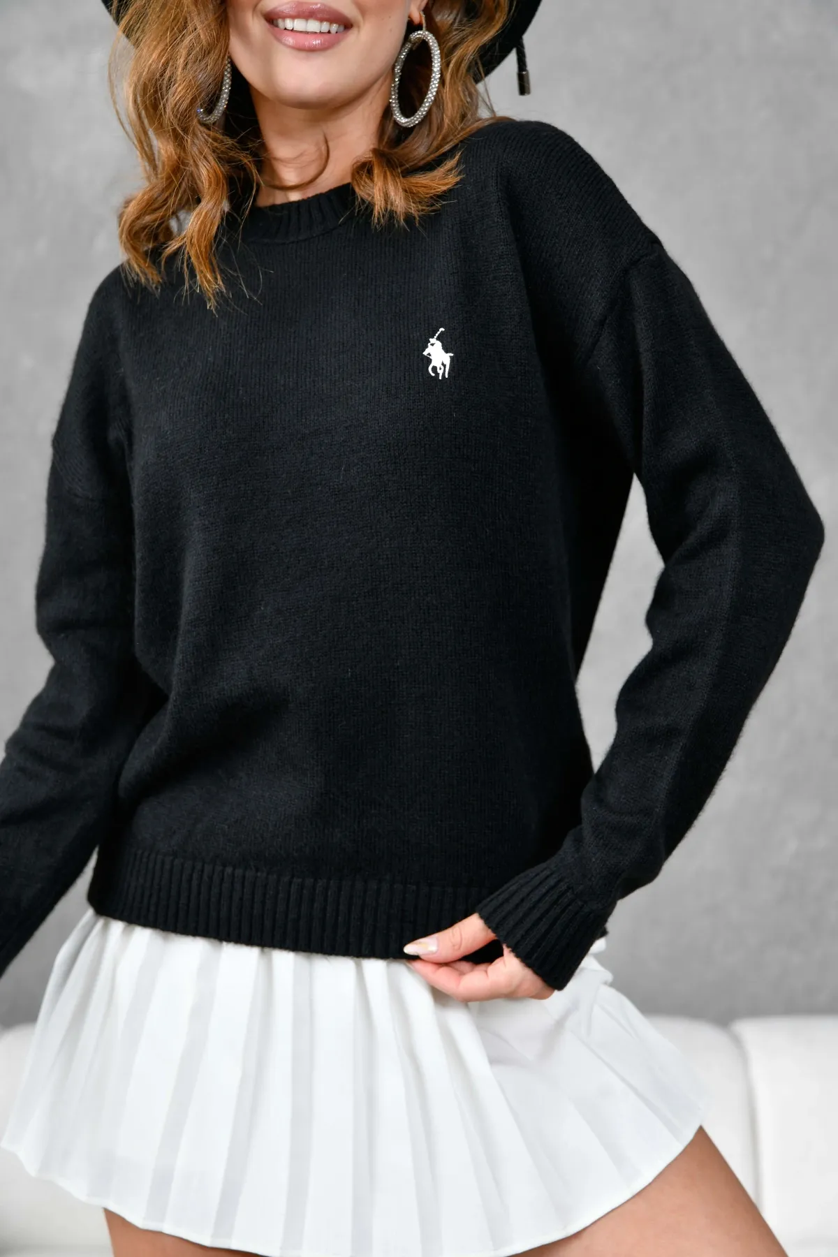 Kadı Bisiklet Yaka Yumuşak Dokulu Triko Kazak