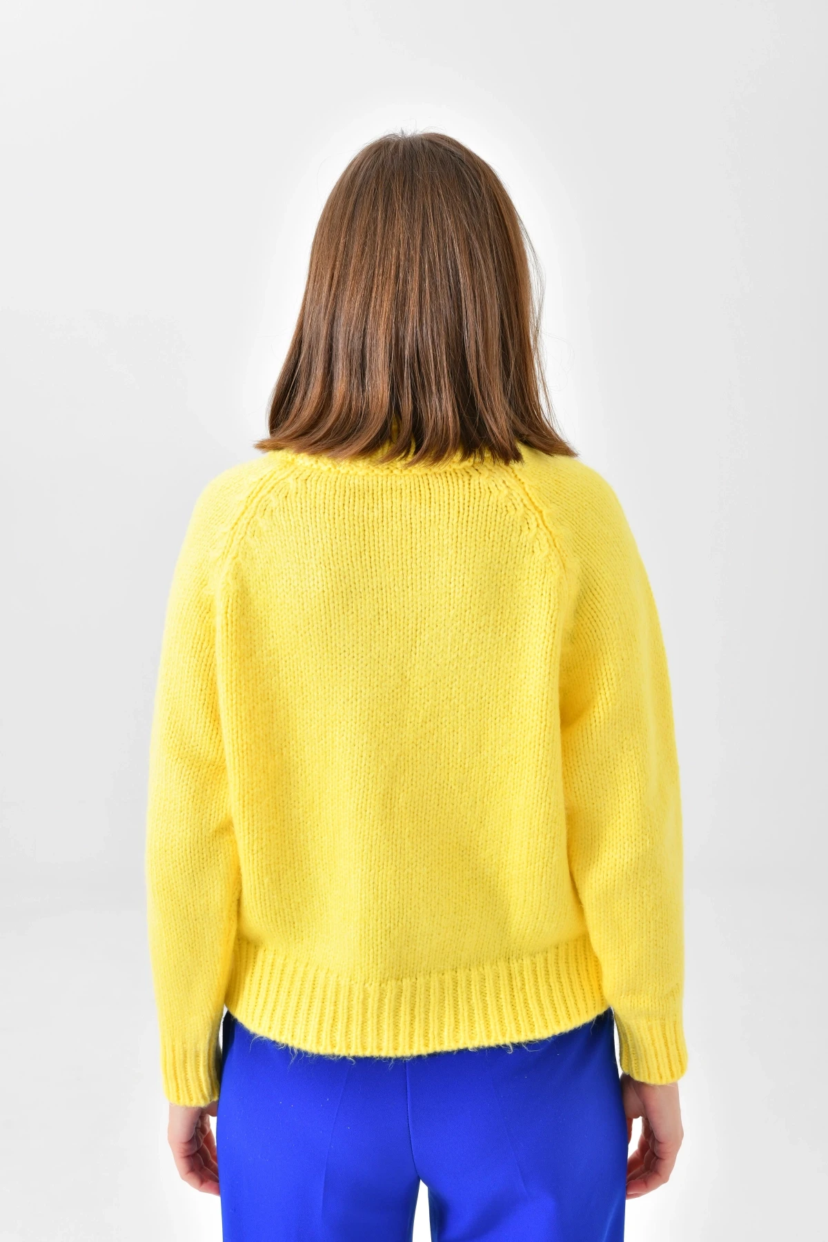 Kadın Balıkçı Yaka Kaşkorse Triko Kazak 223006