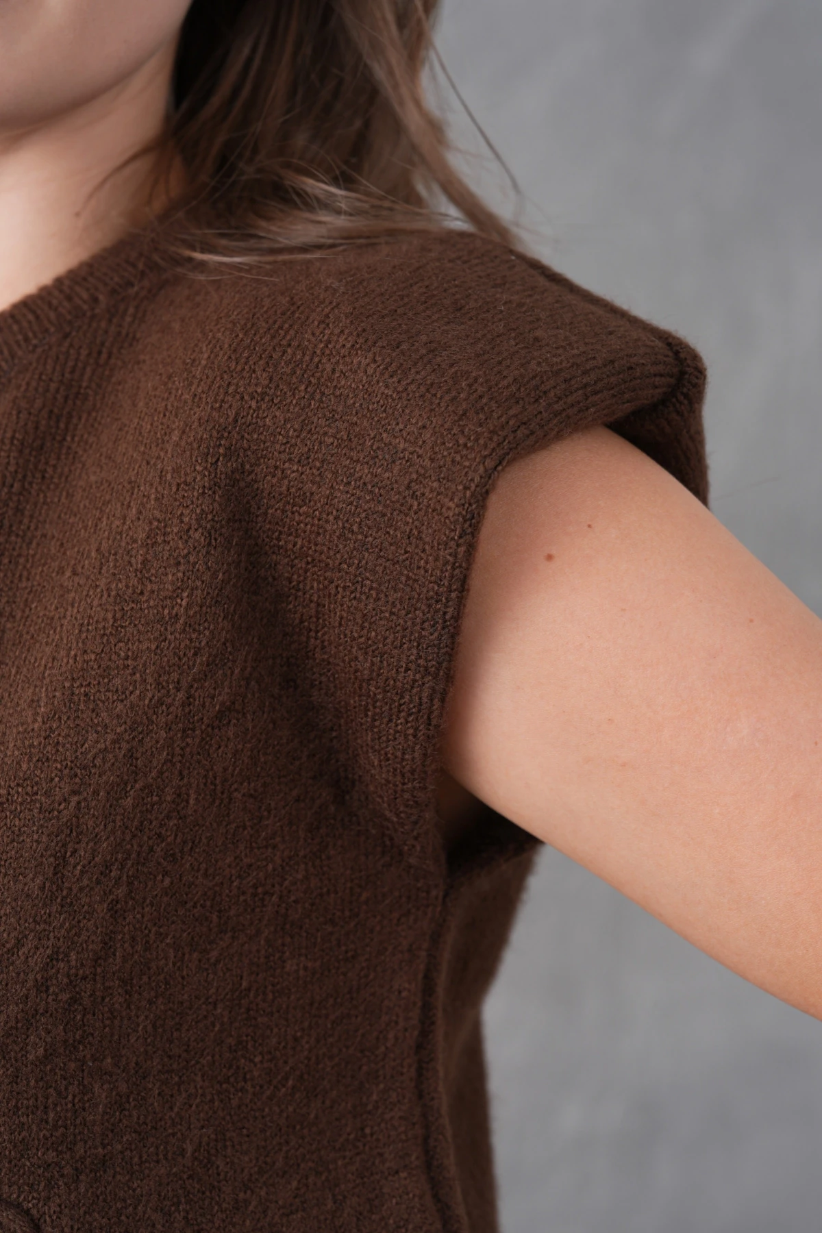 Kadın Bisiklet Yaka Düğme Detay Örgü Desenli Triko Ceket 8602Sw