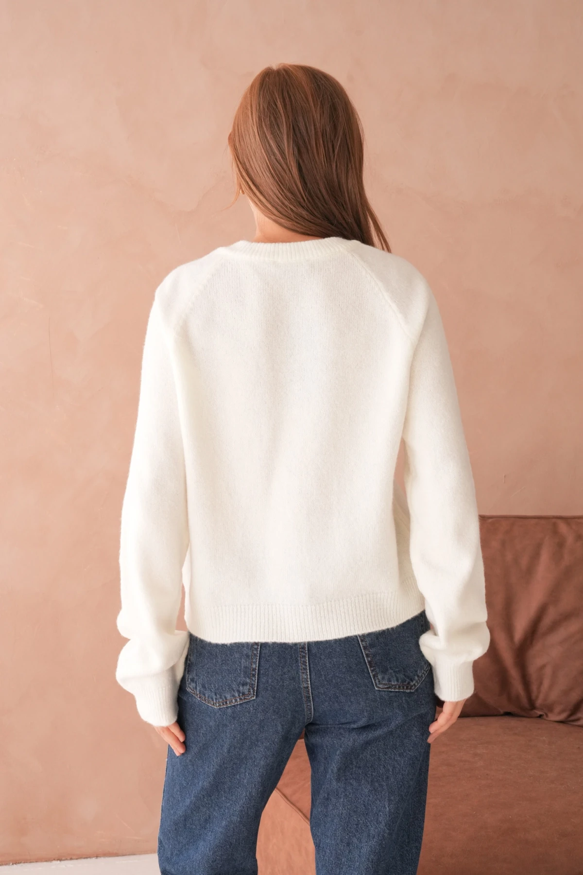 Kadın Bisiklet Yaka Kalp Düğme Detay Yumuşak Dokulu Triko Ceket 8569Sw