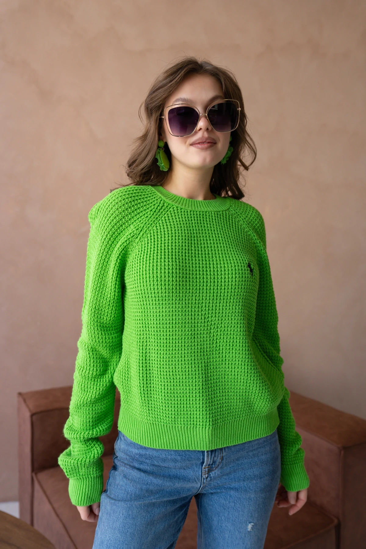 Kadın Bisiklet Yaka Örgü Detay Triko Kazak 227026Sw