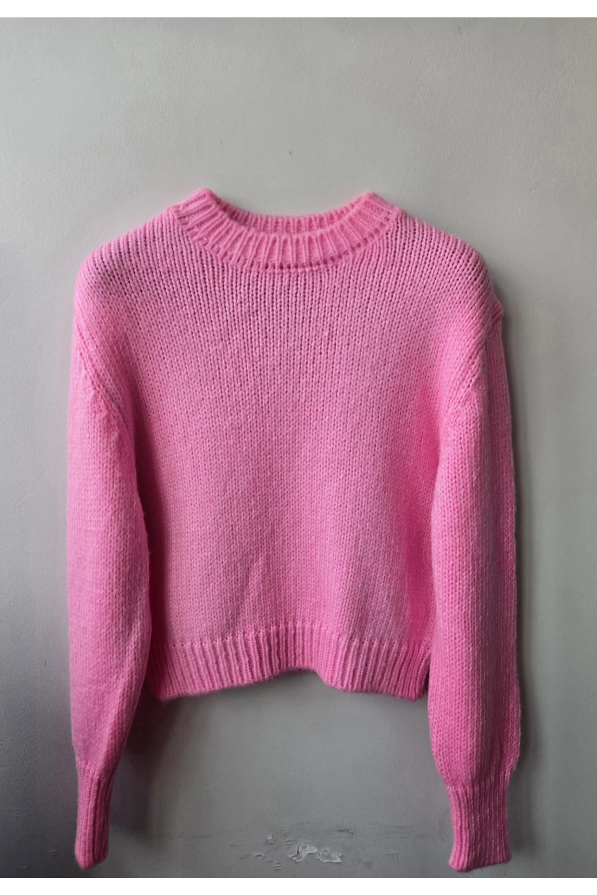 Kadın Bisiklet Yaka Selanik  Örgü Yumuşak Dokulu Triko Kazak 3014