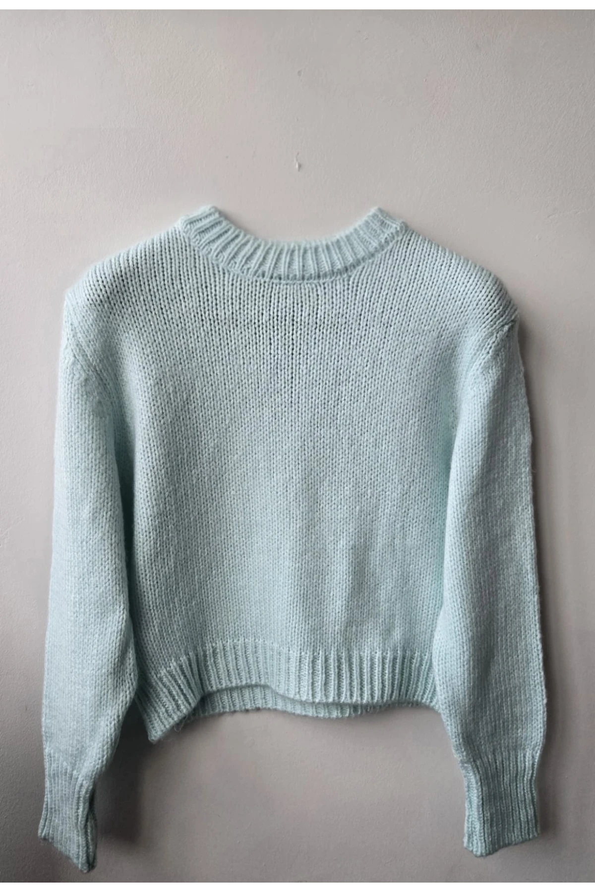 Kadın Bisiklet Yaka Selanik  Örgü Yumuşak Dokulu Triko Kazak 3014