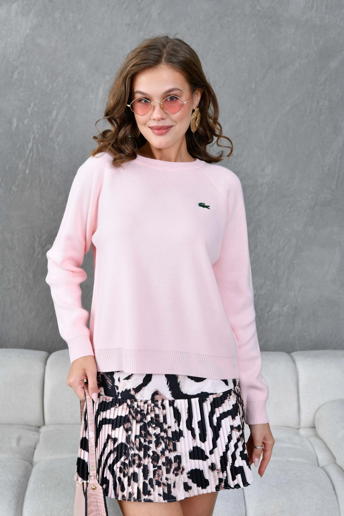 Kadın Bisiklet Yaka Yumuşak Dokulu Triko Kazak 10970