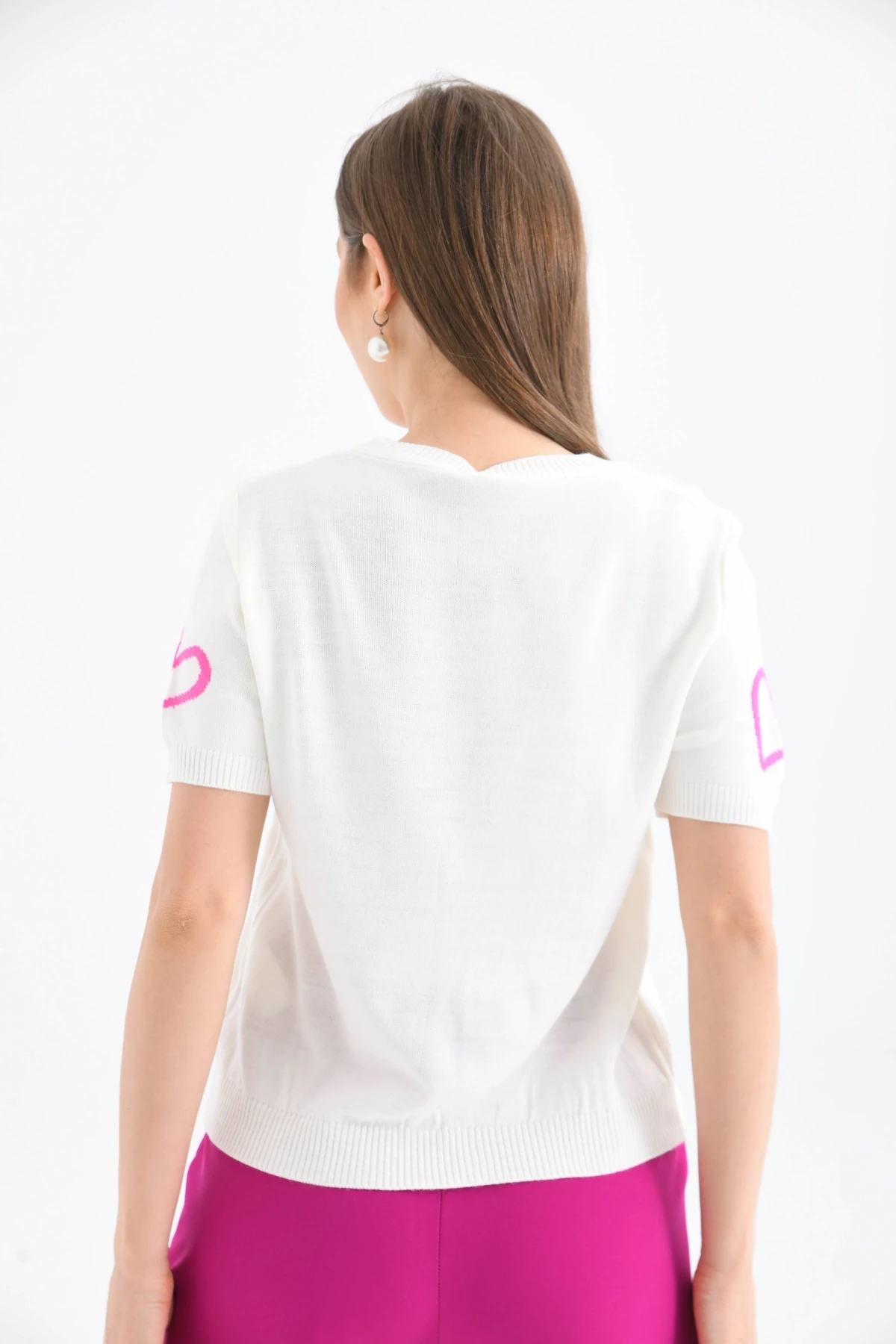 Kalpli Kısa Kol Kazak