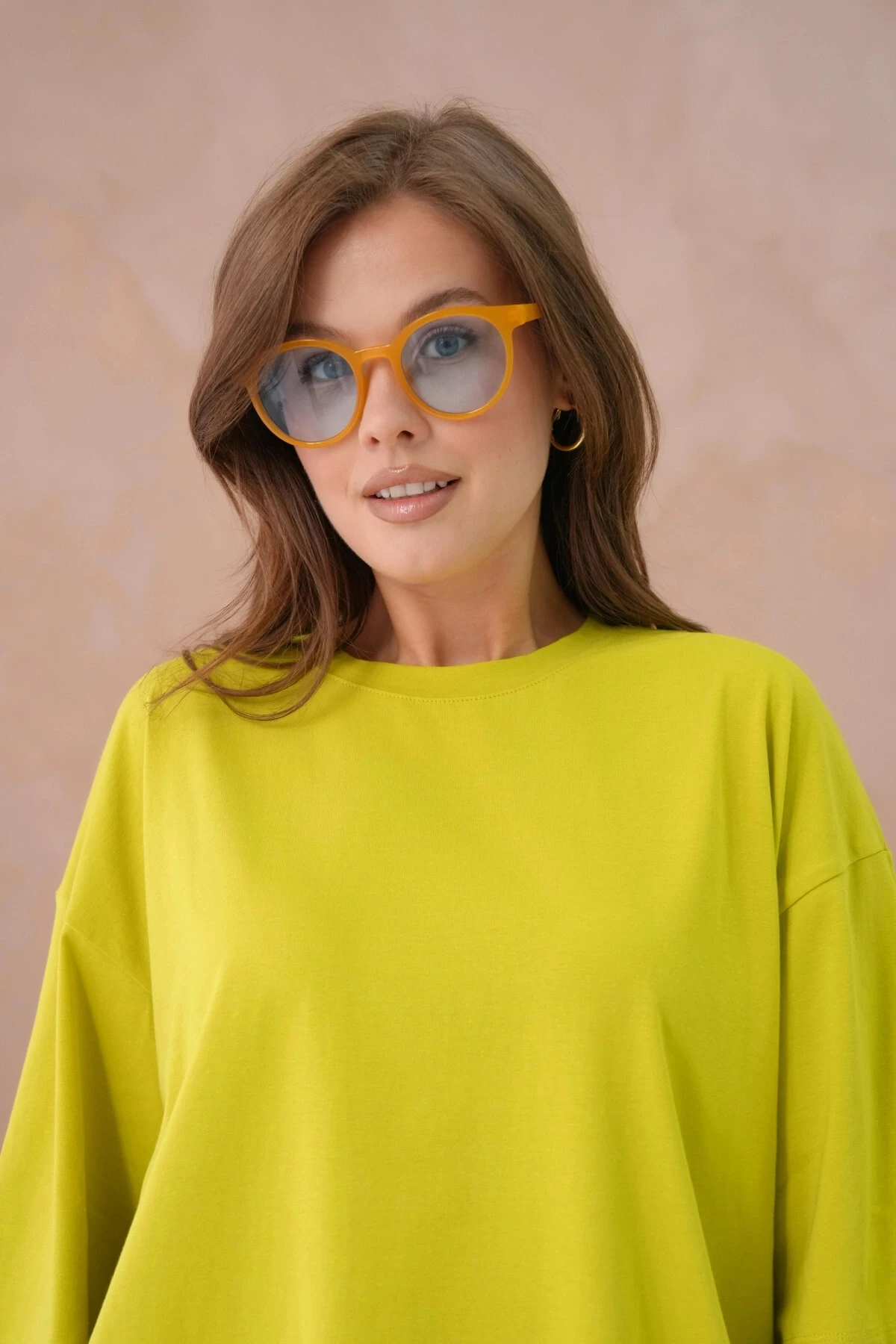 Oversize Kısa Kol Basic T-Shirt