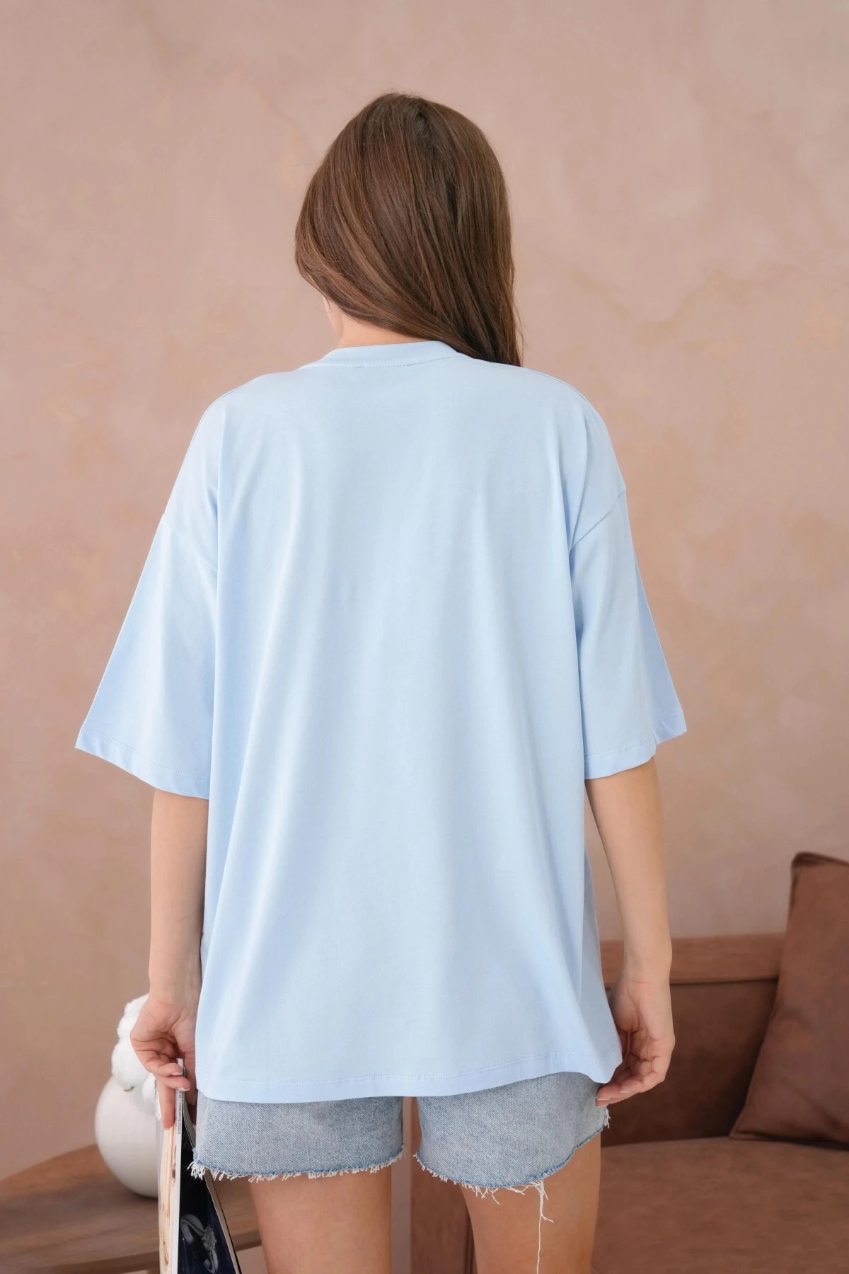 Oversize Kısa Kol Basic T-Shirt