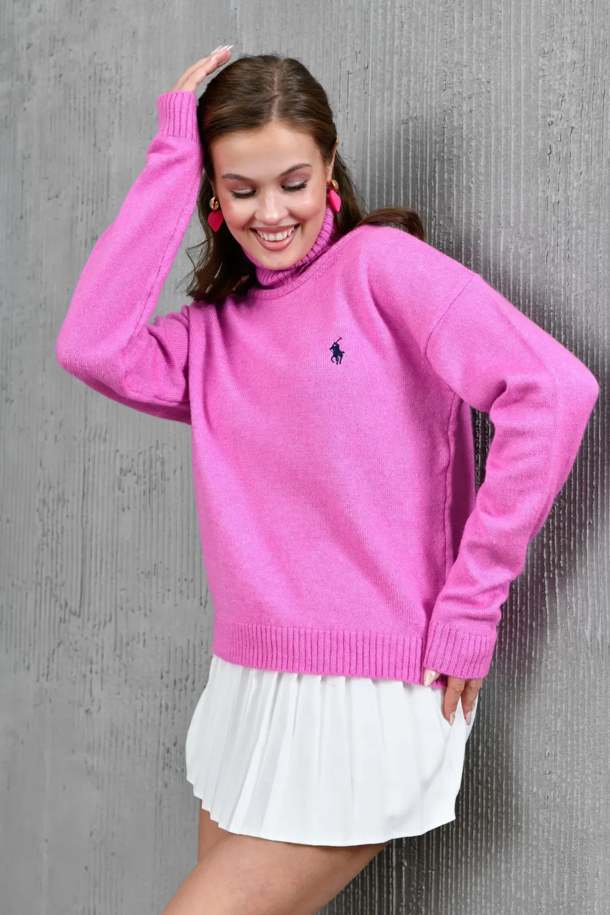 Kadın Balıçı Yaka Yumuşak Dokulu Basic Trko Kazak 227114Sw