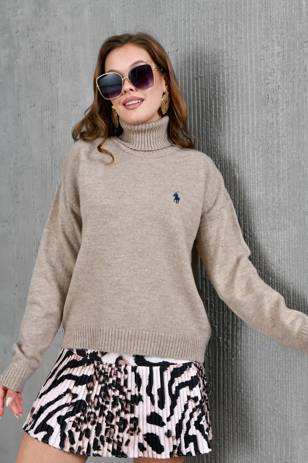 Kadın Balıçı Yaka Yumuşak Dokulu Basic Trko Kazak 227114Sw