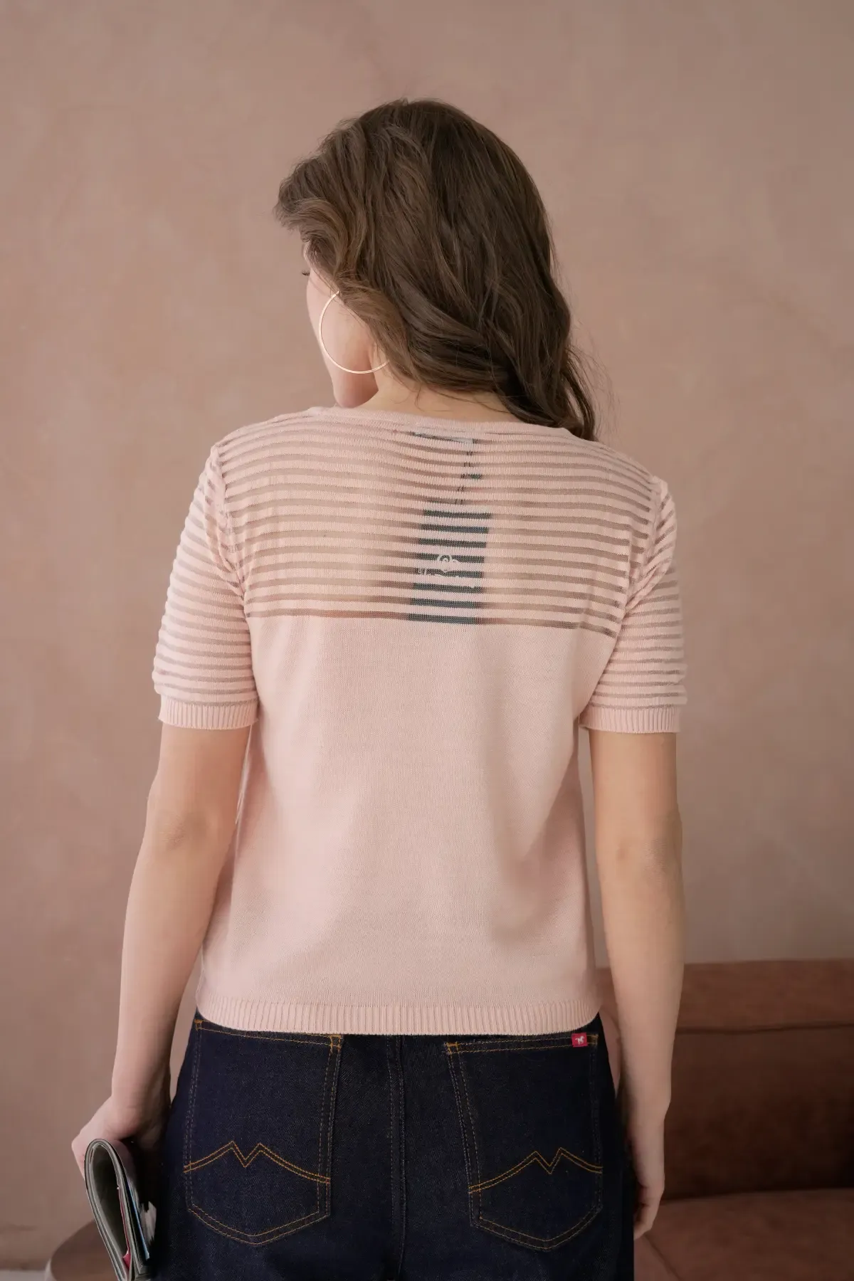 Kadın Bisiklet Yaka Örgü Detay Triko Kazak 10743