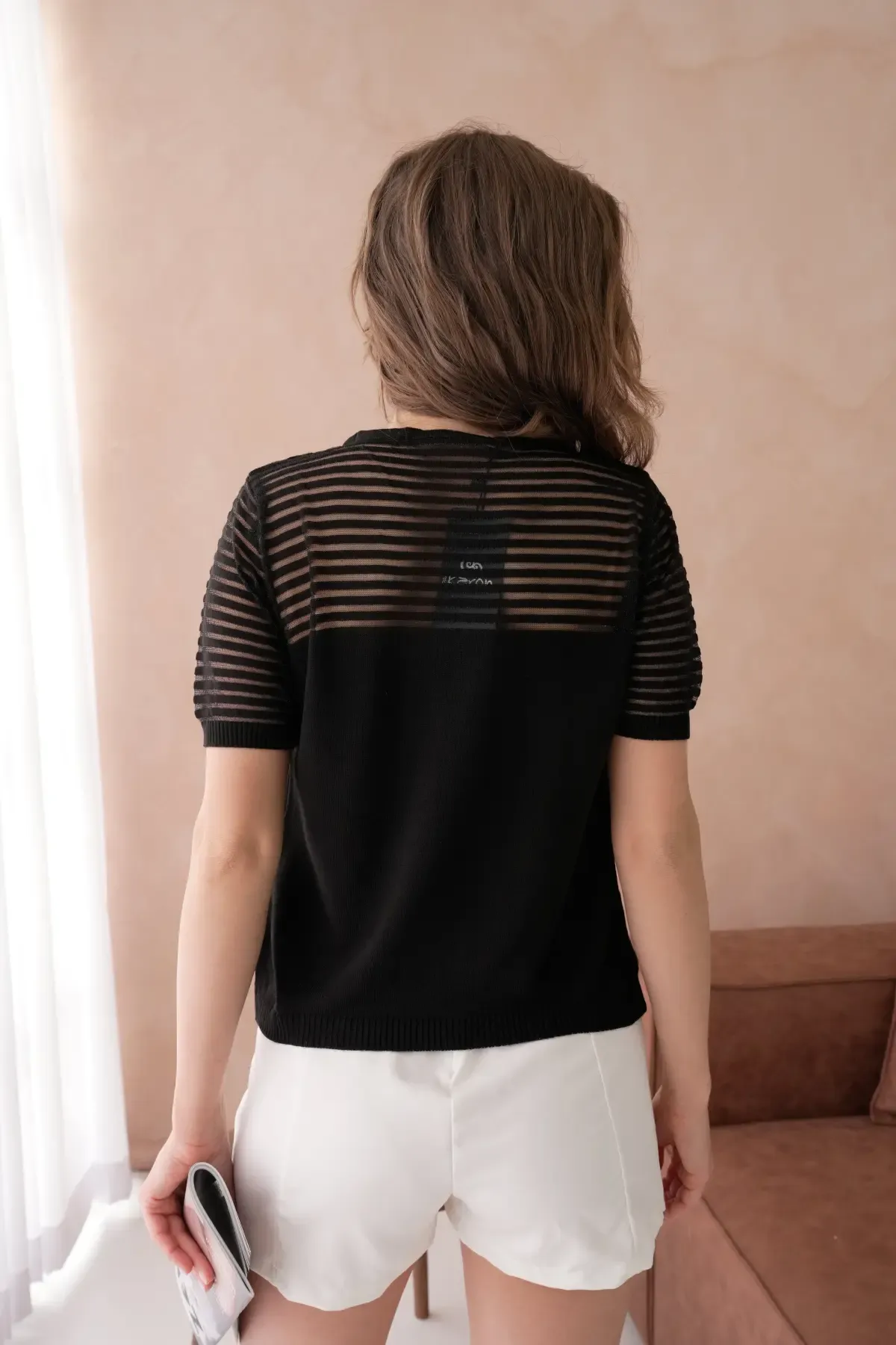 Kadın Bisiklet Yaka Örgü Detay Triko Kazak 10743