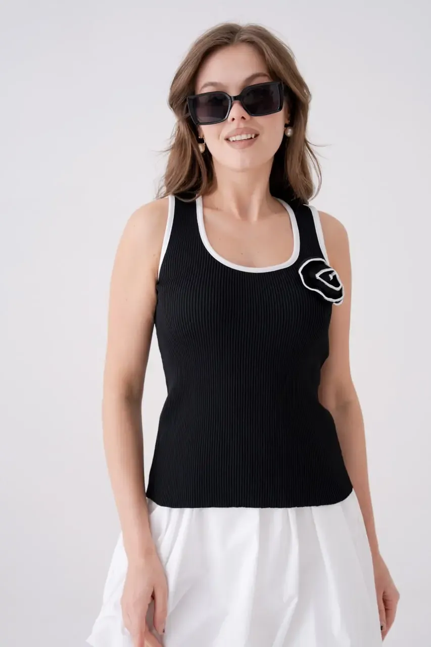 12042 Kadın Bisiklet Yaka Gül Datay Kaşkorse Body Bluz