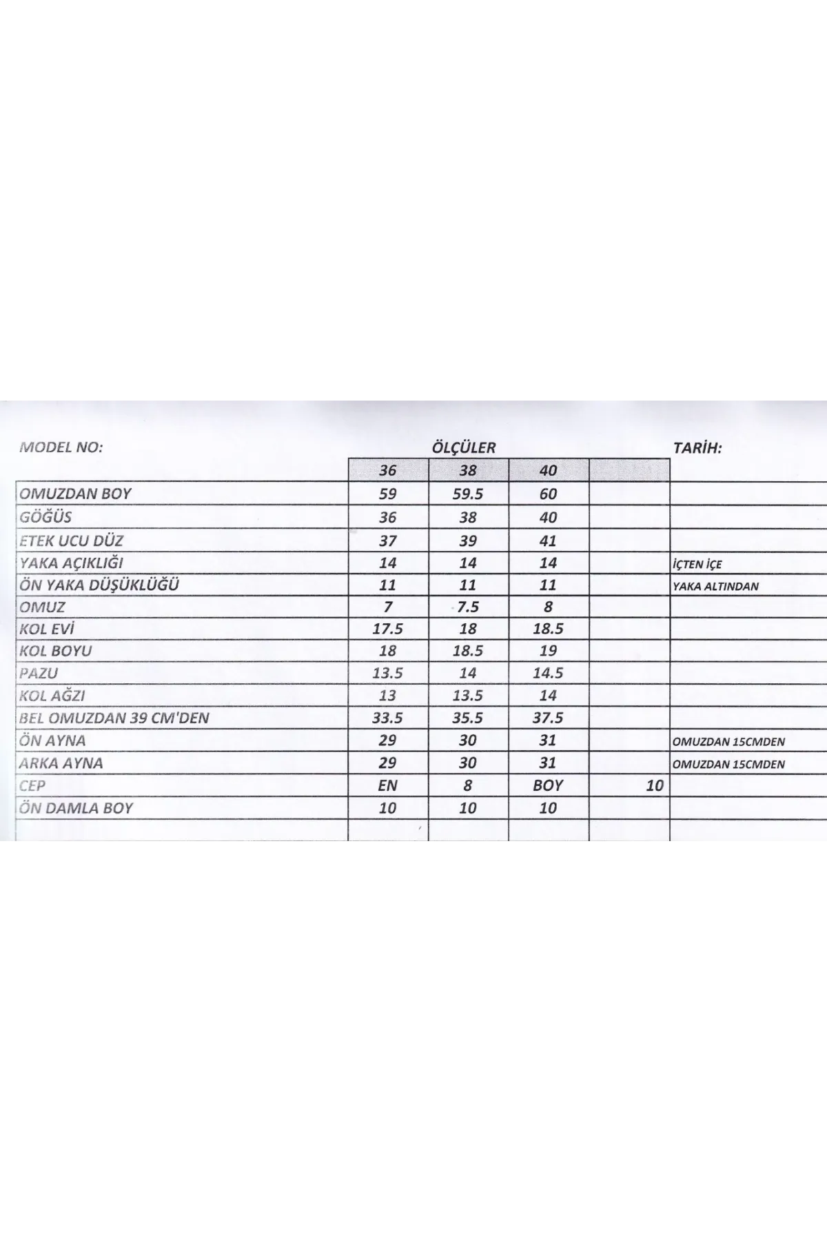 Kot Kumaşlı Basic T-Shirt