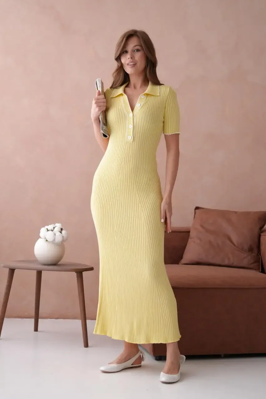 Yazlık Uzun Triko Elbise