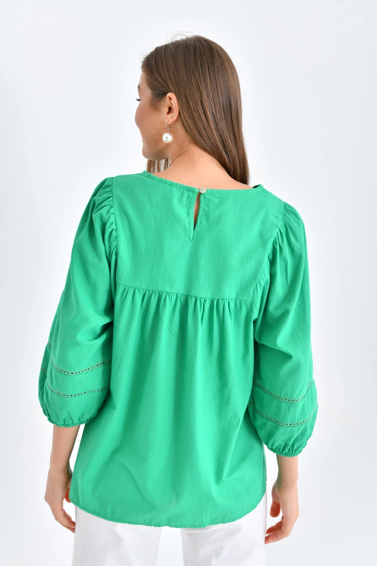 Kadın Yeşil Renk Bluz