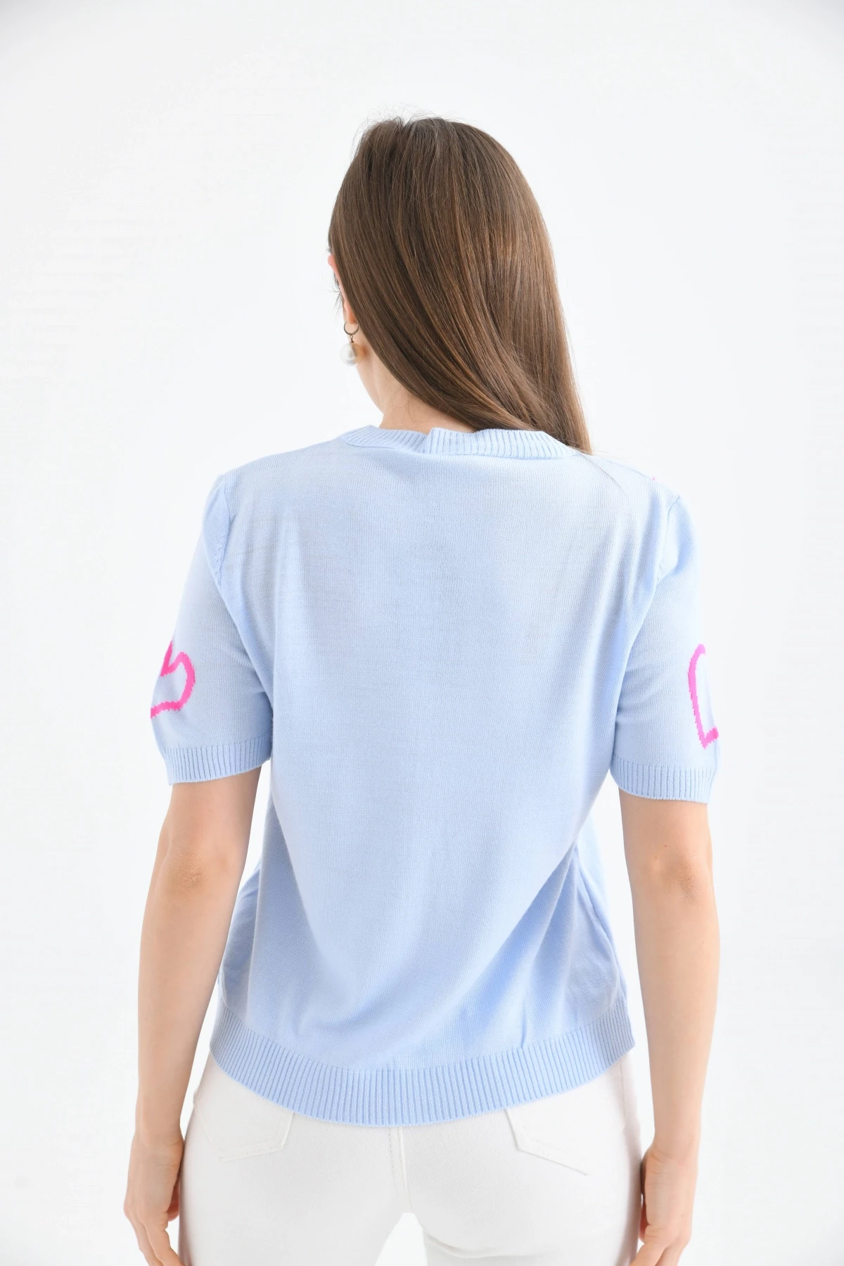 Kalpli Kısa Kol Kazak