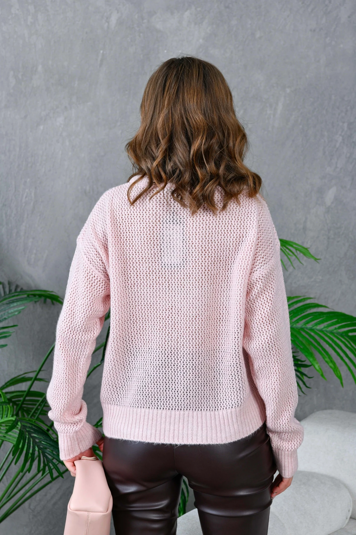 Kadın Bisiklet Yaka Triko Kazak