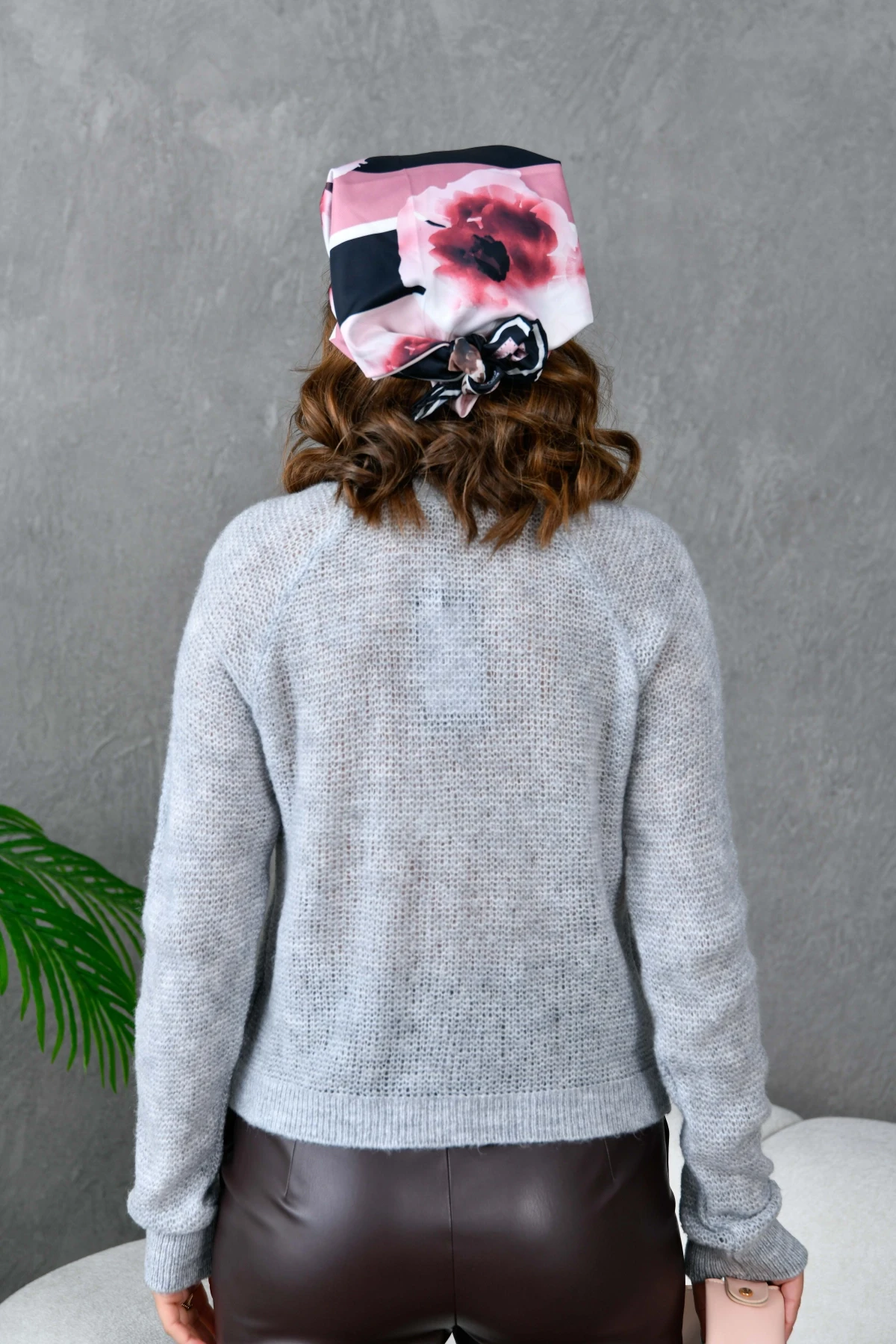 Kadın Düğme Detay Triko Hırka