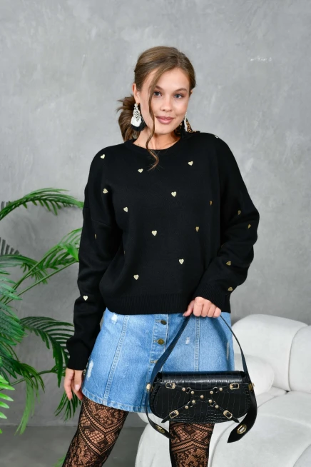 Geniş Kalıp Yumuşak Dokulu Basic Triko Kazak