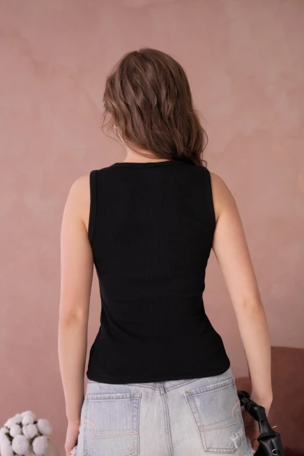 Aksesuar Detaylı Slim Fit Basic Atlet