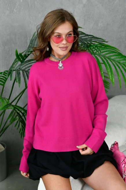 Kadın Bisiklet Yaka Corspan Triko Kazak