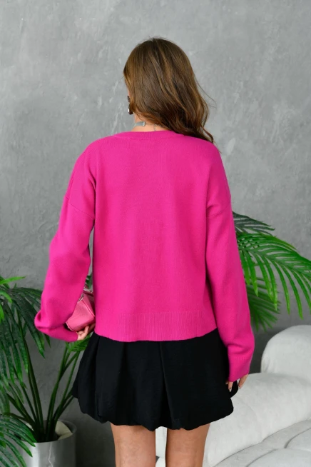 Kadın Bisiklet Yaka Corspan Triko Kazak