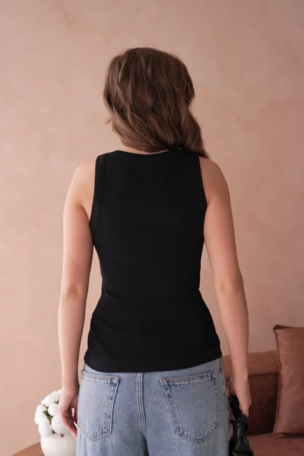 Taş Aksesuar Detaylı Slim Fit Basic Atlet