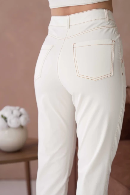 Kadın Garni Dikişli Gabardin Pantolon