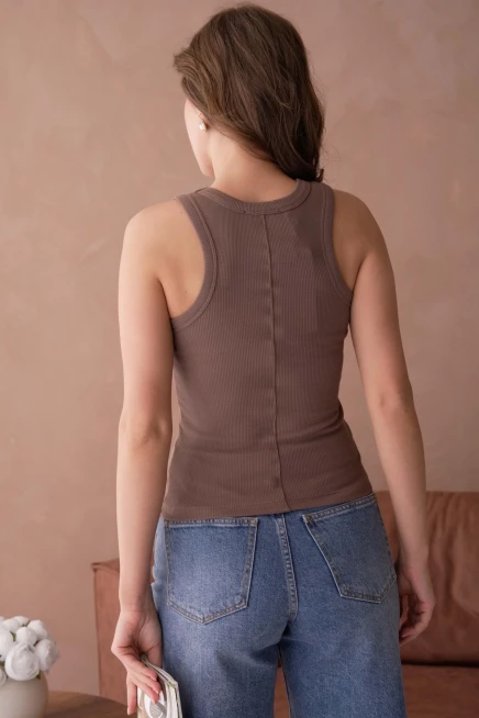 Sırtı Karyoka Dikişli Fitilli Basic Atlet